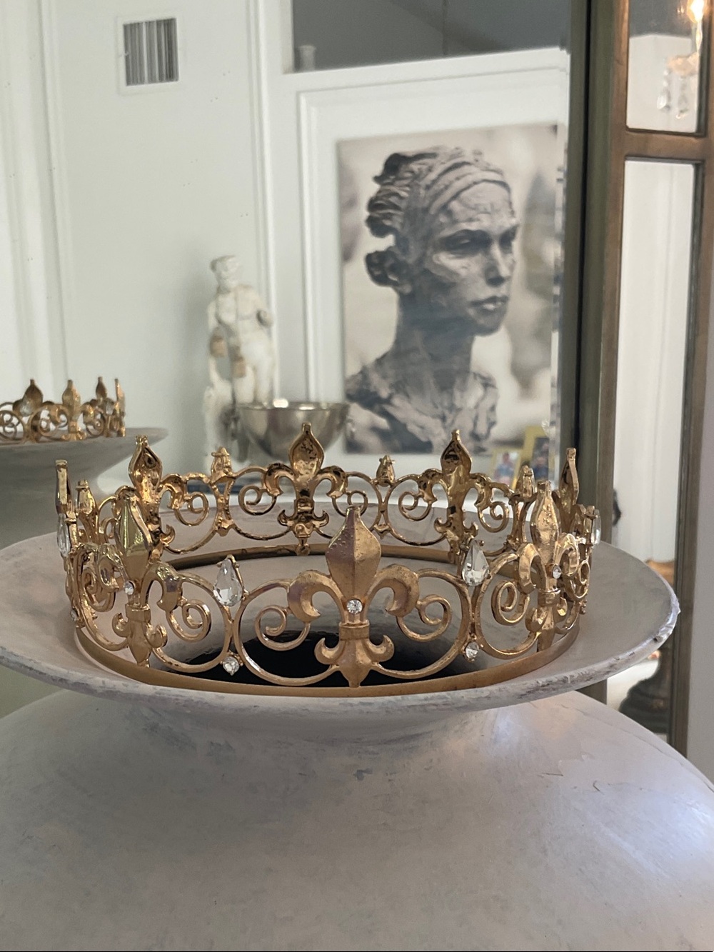 Gold Decorative Fleur Crown Hair Accessory